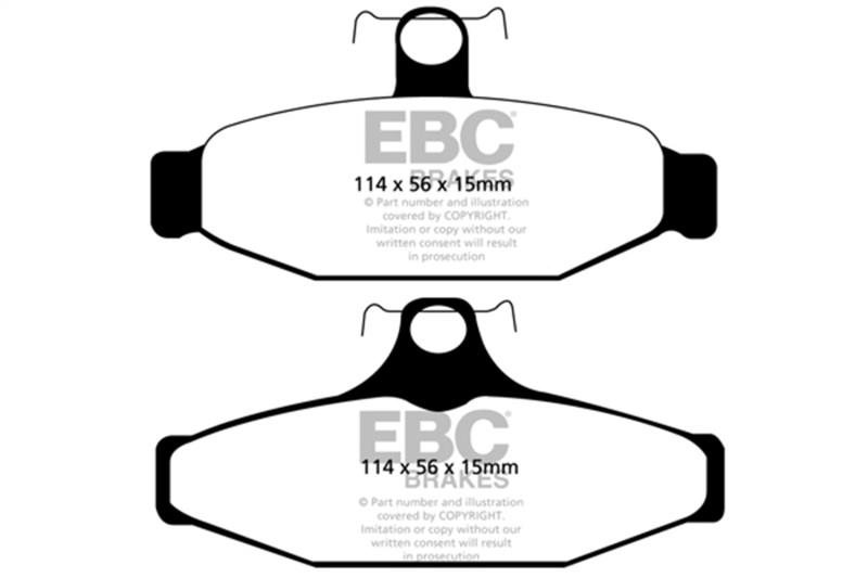 EBC 93-00 Aston Martin Virage 5.3 (AP Caliper) Yellowstuff Rear Brake Pads - Image 2