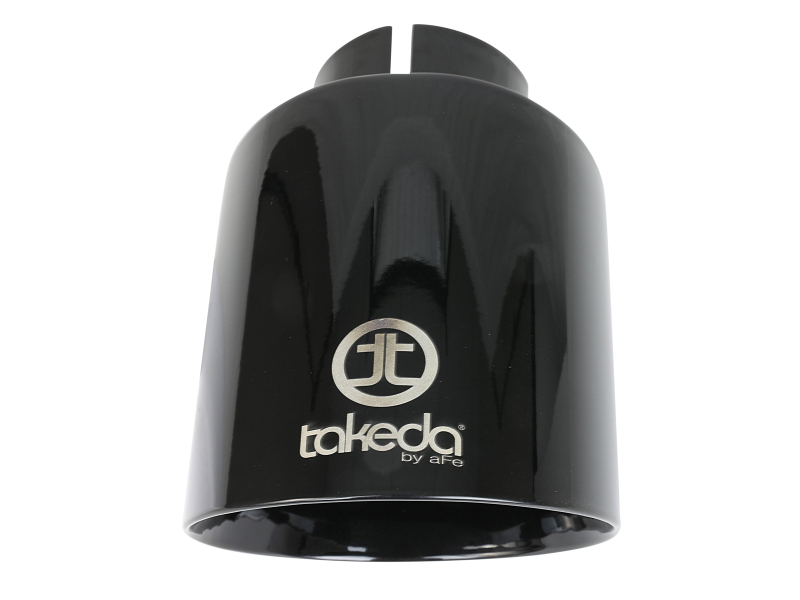 aFe Takeda Universal Exhaust Tip 2-1/2 IN Inlet x 4-1/2 IN Outlet x 7 IN L- Black - Image 5