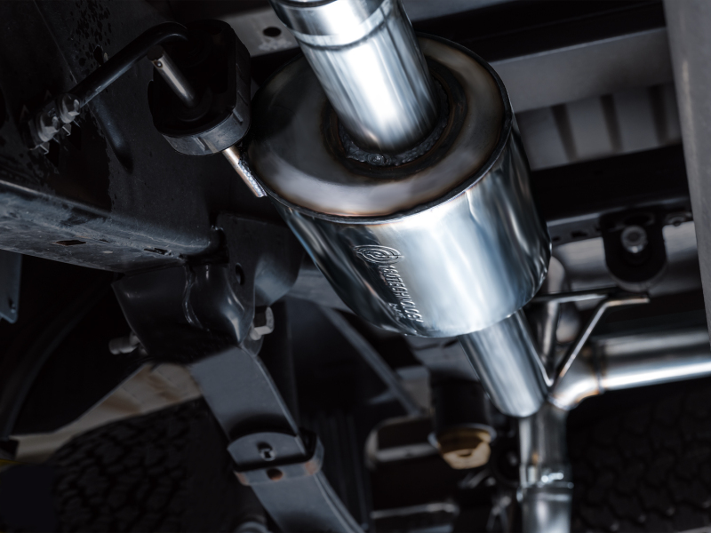 AWE Tuning 2021+ Ford F150 Tremor w/ Bumper Cutouts 0FG Non-Resonated Cat-Back w/ Chrome Silver Tips - Image 3