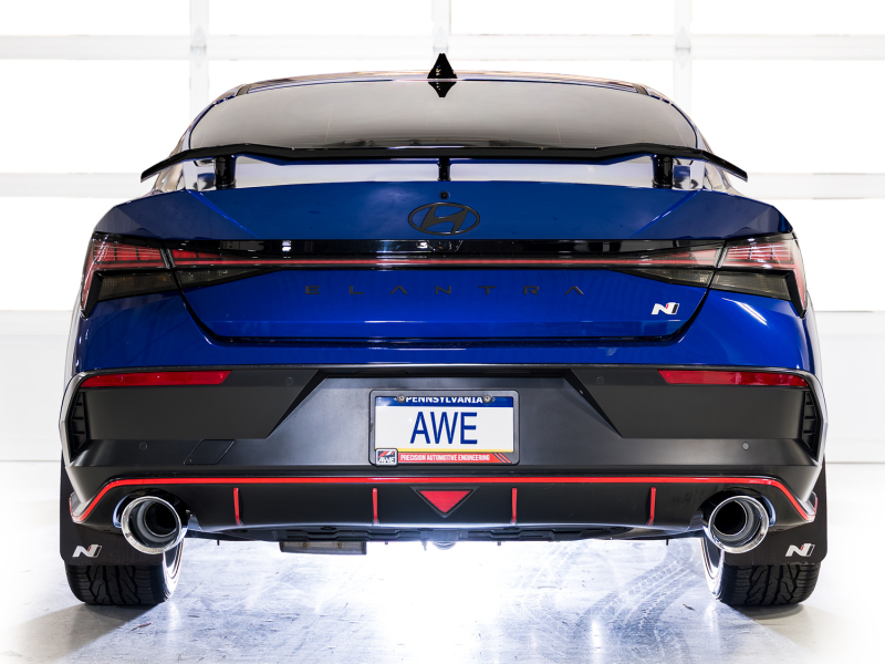 AWE Tuning 22-26 Hyundai Elantra N SwitchPath Cat-Back Exhaust - Chrome Silver Tips - Image 4