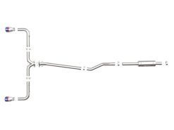 aFe Takeda 2-1/2in 304 SS Cat-Back Exhaust w/ Blue Flame Tips 14-18 Mazda 3 L4 2.0L/2.5L - Image 5