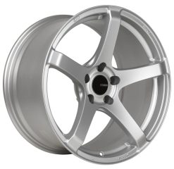 Alternative view of Enkei Kojin 18x8 45mm Offset 5x112 Bolt Pattern 72.6mm Bore Dia Matte Silver Wheel