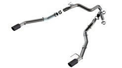 Borla 24-25 Ford Ranger Raptor 2.75in Tail Pipe Kit 4in Tip - Carbon Fiber Black Anodized