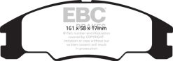 Alternative view of EBC 10-11 Ford Focus 1.6 Yellowstuff Front Brake Pads