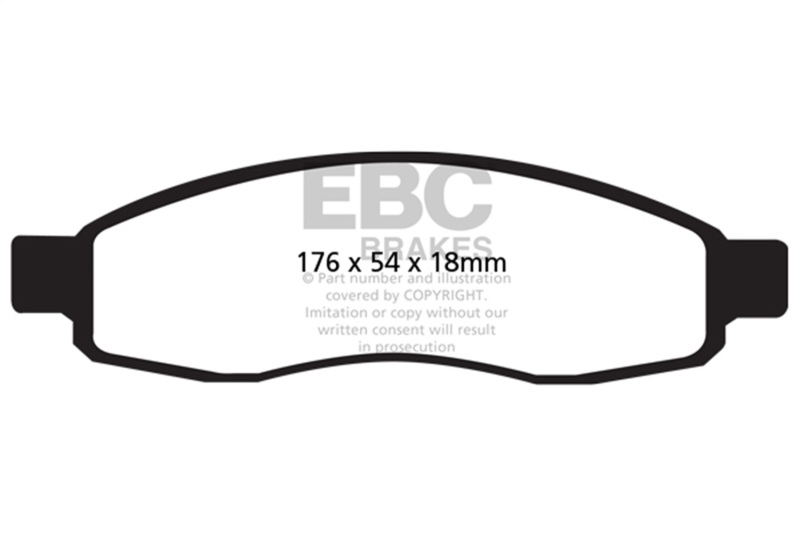 EBC 04-05 Infiniti QX56 5.6 Yellowstuff Front Brake Pads - Image 2