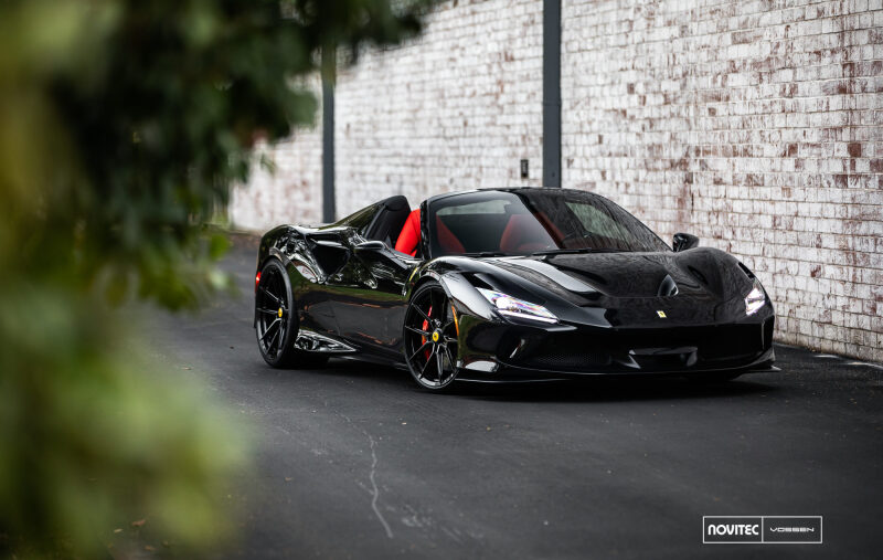 Vossen x Novitec NF10 22x12in - 5x114.3 BP - ET33 - Gloss Black Ferrari 488 / F8 Rear Wheel - Image 2