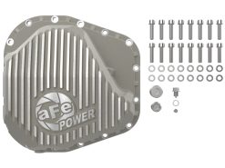 Alternative view of aFe POWER Street Series Rear Diff Cover Raw w/ Machined Fins Ford F-250/350 23-26 (Sterling 11.6)