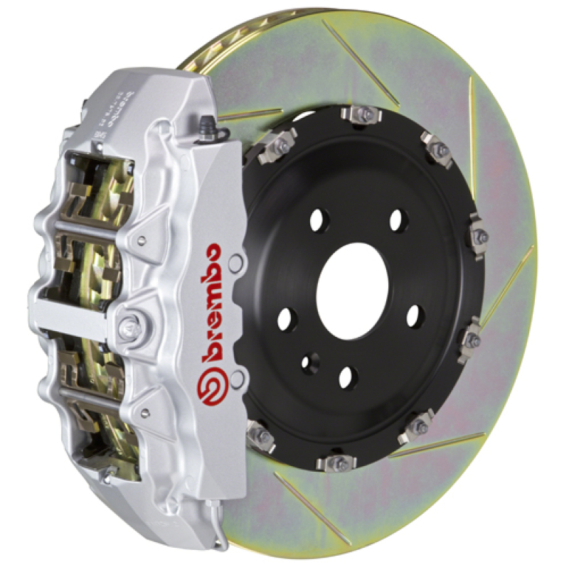 Brembo 21+ F150 (Excl. Raptor) Front GT BBK 6 Piston Cast 2pc 380x34 2pc Rotor Slotted Type1-Silver