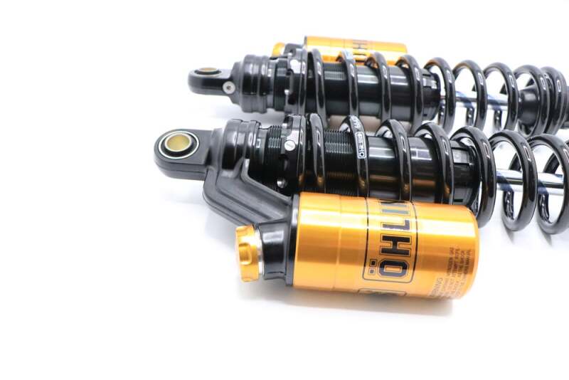 Ohlins 91-17 Harley-Davidson Dyna FXD STX 36 Blackline Shock Absorber w/ Gold Accents - Image 2