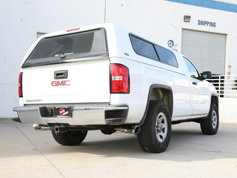 aFe Gemini XV Cat-Back Exhaust System GM Trucks 09-18 V6-4.3/V8-4.8/5.3L- Cut-Out Polished - Image 8
