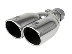 aFe Takeda 304 Stainless Steel Clamp-on Exhaust Tip Polished 2-1/2ininlet x 3-1/2in Outlet X 12in L