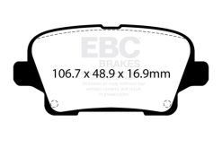 EBC 18-20 Buick Regal Sportback 3.6L Yellowstuff Rear Brake Pads - Image 3