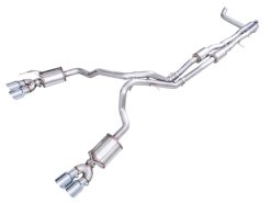 AWE 2021+ Chevy Tahoe/GM Yukon 6.2L 0FG Edition Cat Back Exhaust - Quad Chrome Silver Tips