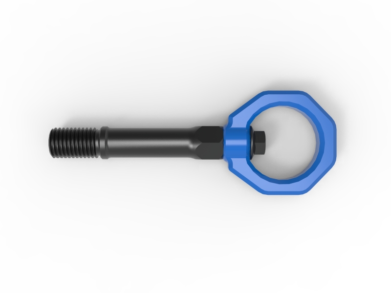aFe CONTROL Front Tow Hook Nissan Z 23-25 V6-3.0LBlue - Image 4