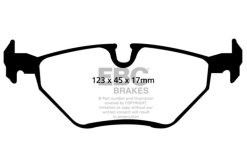 Alternative view of EBC 99-02 BMW Z3 Bluestuff Rear Brake Pads