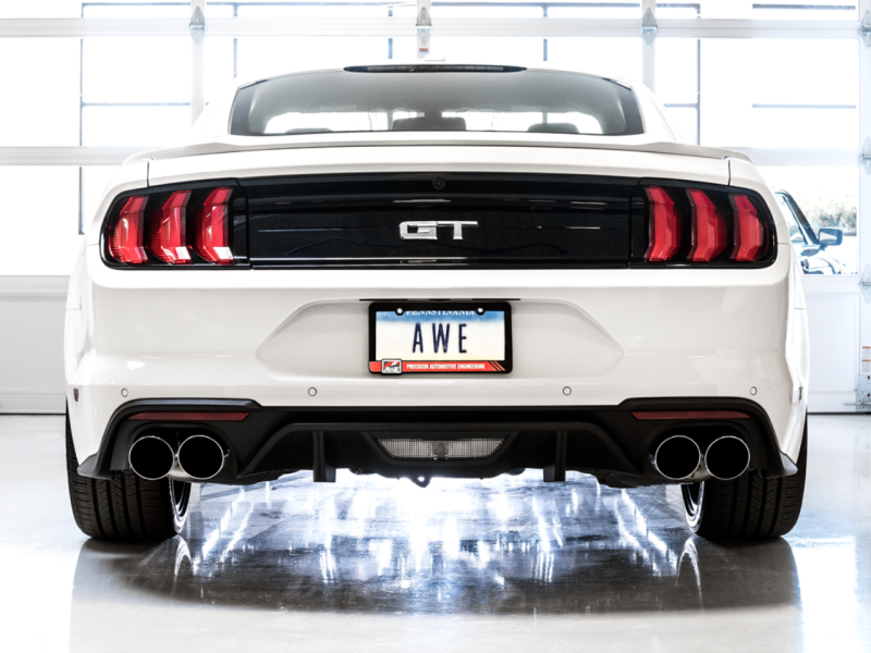 AWE Tuning 18-23 S550 Mustang GT SwitchPath Exhaust - Chrome Silver Tips - Image 6