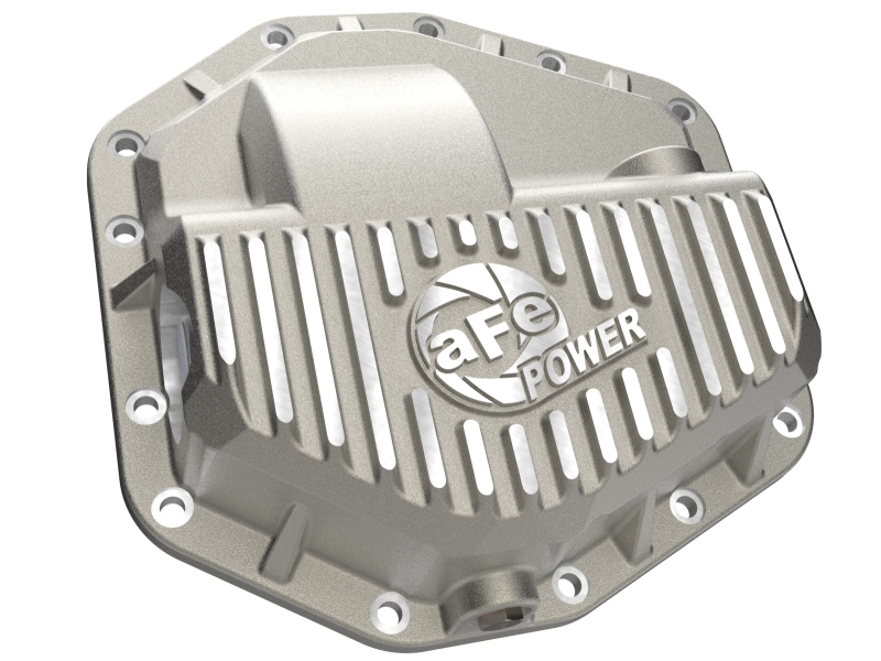aFe POWER Street Series Front Diff Cover Raw w/ Machined Fins Ford F-250/350 23-26(Dana M235) - Image 5