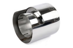 Dinan Double-Walled 4.5in Clamp-On Exhaust Tip - Polished - 4.5in Outlet / 3in Inlet - Image 4