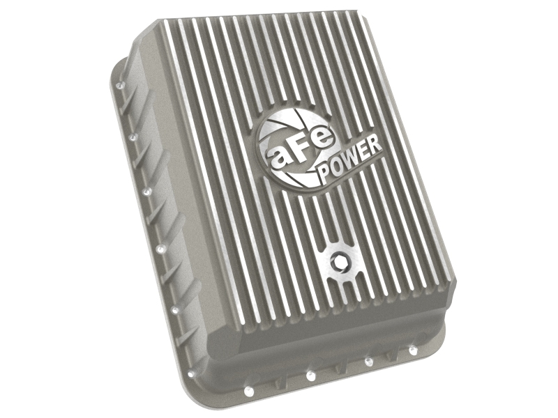 aFe POWER Street Series Transmission Pan Raw w/ Machined Fins RAM 3500 13-24 (AS69RC Transmission) - Image 2