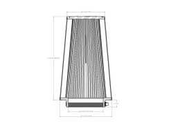 aFe Magnum FORCE Intake Replacement Air Filter w/ D2 Dry Media 5in F x7-1/2in B x5-1/2in T x12inH - Image 6