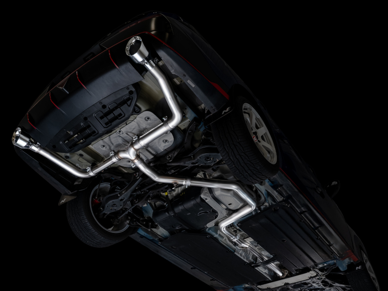 AWE Tuning 22-26 Hyundai Elantra N Track Edition Cat-Back Exhaust - Chrome Silver Tips - Image 12