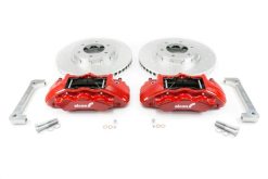 Alternative view of Alcon 2019+ Ford Ranger/2020+ Bronco 2.3L 350x34mm Rotors 6-Piston Calipers Front Brake Kit - Red