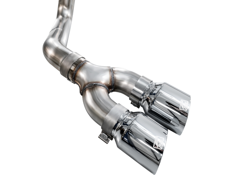 AWE Tuning 21-25 Ford F150 (14th Gen Reg Cab) Cat-Back Exhaust - 4.5in Dual Side Exit Chrome Tips - Image 9