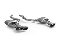 Akrapovic 24-26 Mercedes Benz CLE 53 4MATIC / Cabriolet (C236 / A236) Titanium Slip On Exhaust - Image 3