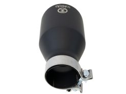 aFe Takeda Universal Exhaust Tip 3 IN Inlet x 5 IN Outlet x 9 IN L- Black - Image 4