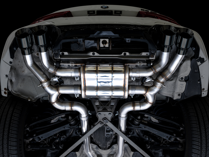AWE Tuning 20-25 BMW X3 M/M Comp (F97) AWD SwitchPath Axle-Back Exhaust - Diamond Black Tips - Image 10