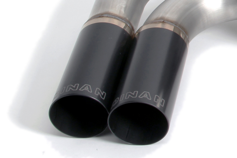 Dinan 12-16 BMW 328i/428i (F30/F31/F32/F33) Free Flow Axleback Exhaust System - Black Tips - Image 3