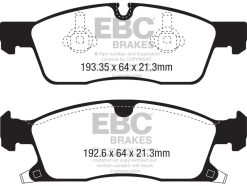 EBC 16-21 Jeep Grand Cherokee 3.6L Orangestuff Front Brake Pads