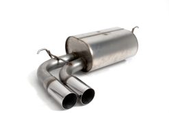 Alternative view of Dinan 17-20 BMW 330i/430i (F30/F31/F32/F33/F36) Free Flow Axleback Exhaust System - Polished Tips