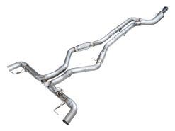 Alternative view of AWE Tuning 22-26 BMW M240i (G42) Track Edition Exhaust - OE Tips