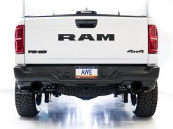AWE Tuning 2025+ RAM 1500 RHO 3.0 I6 TT 0FG Dual Rear Exit Cat-Back Exhaust - Diamond Black Tips - Image 4