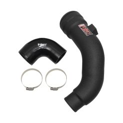 Alternative view of Injen 17-22 Ford F250/F/350/F-450/F-550 V8-6.7L Turbo Diesel Wrnkl Blk Intercooler Cold Side Piping
