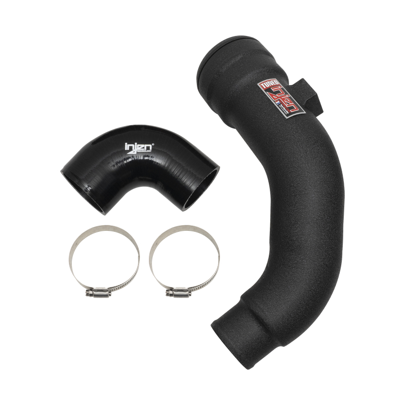 Injen 17-22 Ford F250/F/350/F-450/F-550 V8-6.7L Turbo Diesel Wrnkl Blk Intercooler Cold Side Piping - Image 2