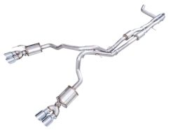 Alternative view of AWE 2021+ Chevy Tahoe/GM Yukon 6.2L 0FG Edition Cat Back Exhaust - Quad Chrome Silver Tips