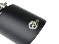 aFe Takeda 304 SS Clamp-On Exhaust Tip 2.5in. Inlet / 4.5in. Outlet / 7in. L - Black - Image 6
