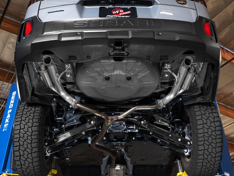 aFe Takeda 2-1/2in 304 Stainless Steel Axle-Back Hi-Tuck Exhaust System Subaru Outback 20-26 H4-2.4L - Image 2