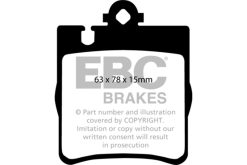 Alternative view of EBC 03 Mercedes-Benz C230 (W203) 2.3 Sport Yellowstuff Rear Brake Pads