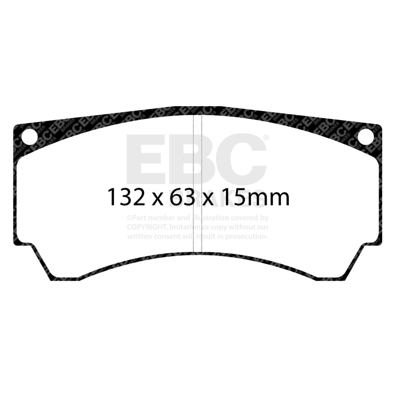 EBC Alcon Mono4 Caliper Bluestuff Brake Pads - Image 4
