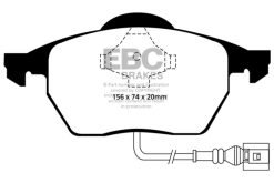Alternative view of EBC 99-06 Audi TT 1.8 Turbo Yellowstuff Front Brake Pads
