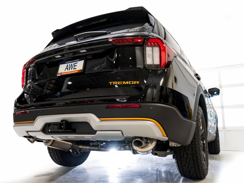 AWE Tuning 2021+ Ford Explorer Tremor 3.0TT 0FG Dual Rear Exit Exhaust w/ Bash Guard - Image 13