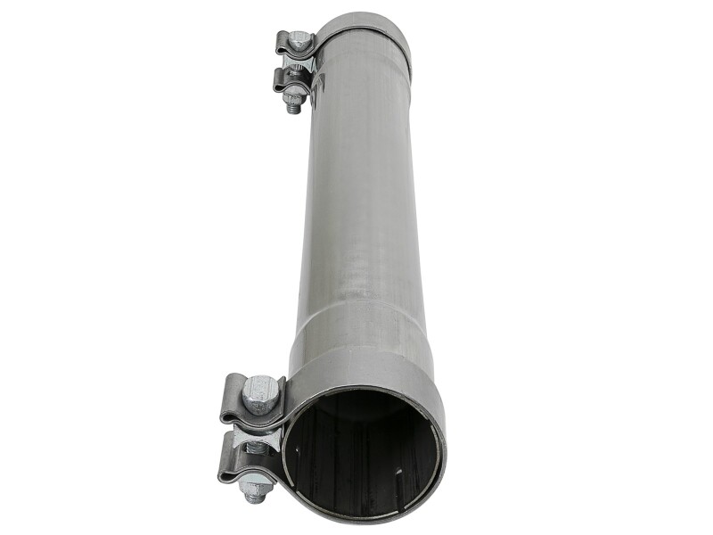 aFe MACH Force-Xp Resonator Delete Pipe 3 IN Inlet/Outlet x 3 IN Dia. x 19 IN Overall L w/ Clamps - Image 3