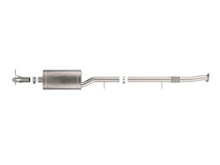 aFe 23-25 GM Colorado/Canyon L4-2.7L (t) ROCK BASHER 3 IN 409 Stainless Steel Cat-Back Exhaust - Image 3