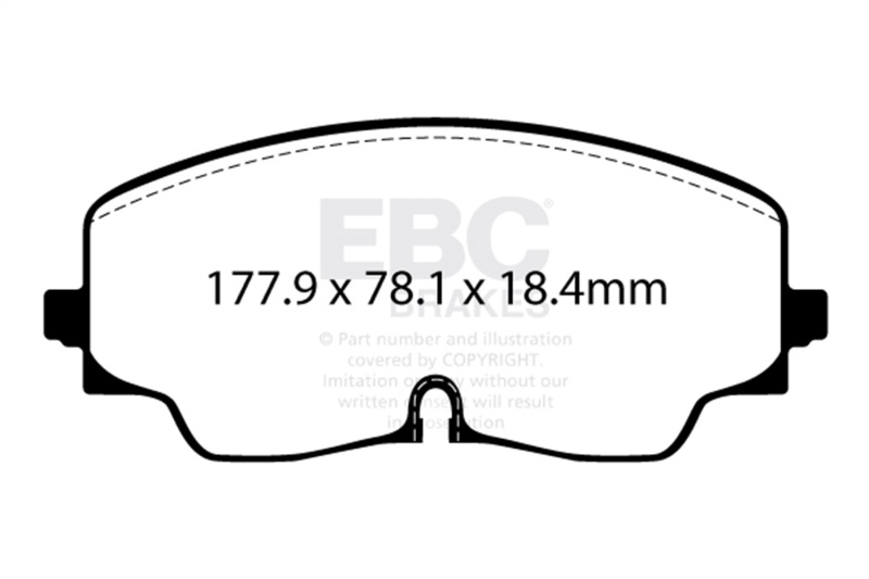 EBC Racing 20-24 Audi S3 RP-X Race Front Brake Pads - Image 4
