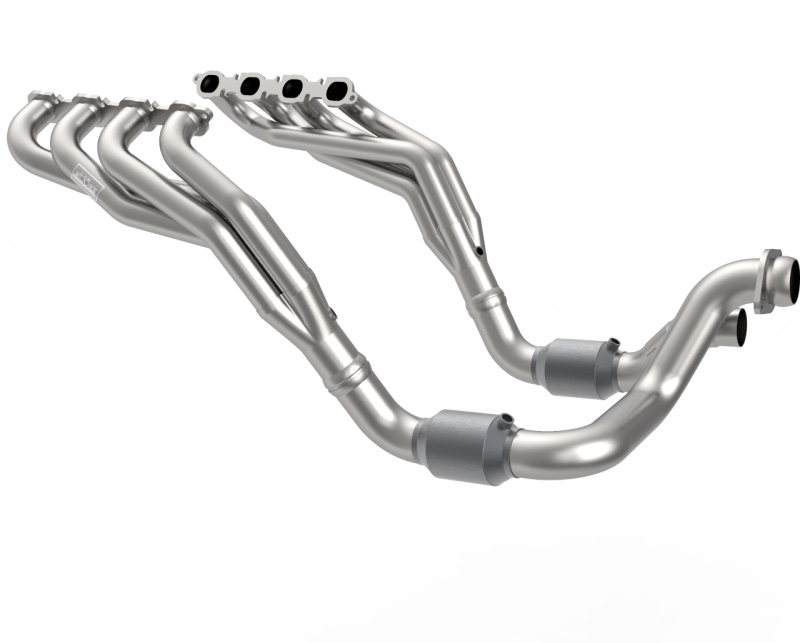 Kooks 20-22 Ford F250 7.3L V8 / Ford F350 7.3L V8 2in x 3in SS Headers w/ H.O. Green Catted Conn - Image 2