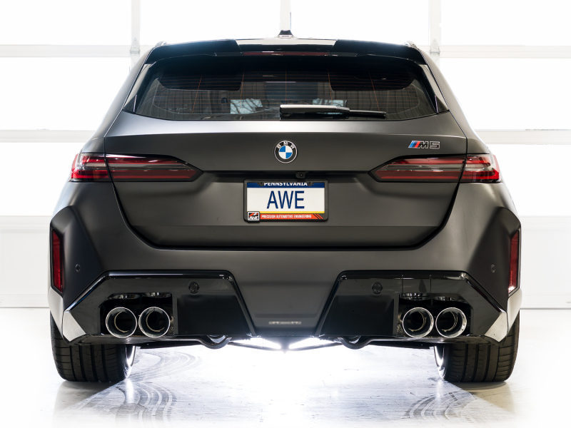 AWE Tuning BMW G90/G99 M5 Touring Edition Cat-Back Exhaust - Chrome Silver Tips - Image 7