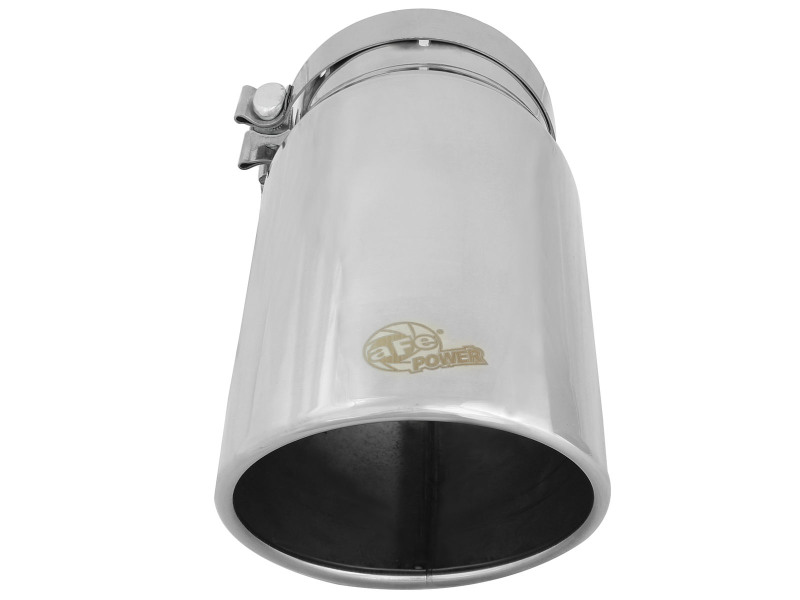 aFe Universal Bolt On Exhaust Tip Polished 5in Inlet x 6in Outlet x 12in Long - Image 3